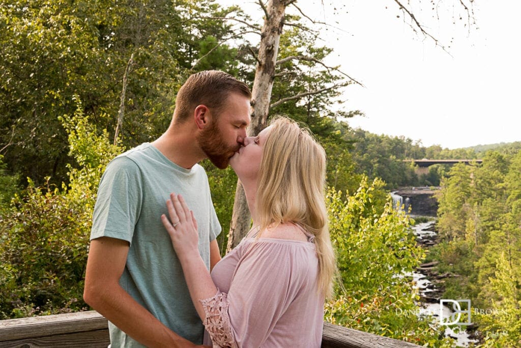 Little River Canyon Falls Engagement Photographers