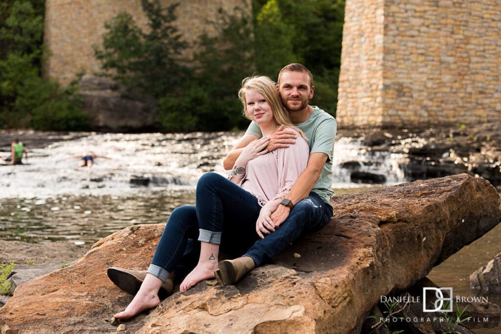 Little River Canyon Falls Engagement Photographers