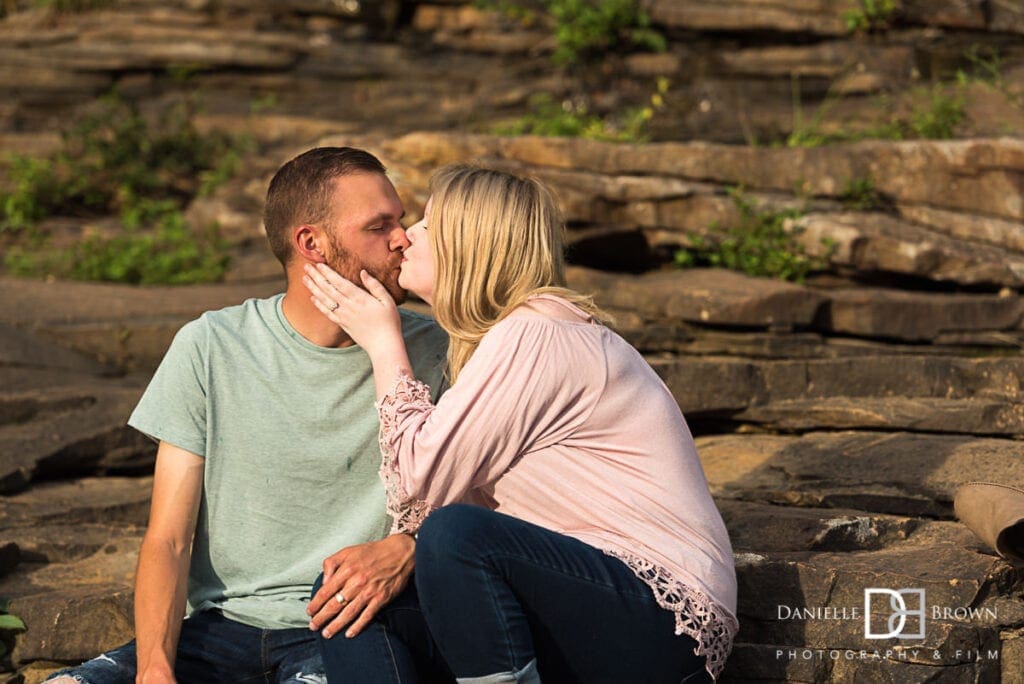 Little River Canyon Falls Engagement Photographers